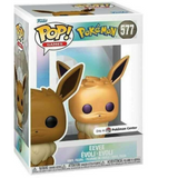 Eevee #577 Funko Pop! displayed inside the box, front view