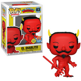 El Diablito #03 Loteria Funko Pop! PX Exclusive glow in the dark in box and out of box