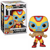 El Heroe Invicto Iron Man Funko Pop #709 in and out of the box  
