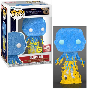 Electro #1154 - Spider-Man No Way Home Funko Pop! [Gitd Marvel Collector Corps Exclusive]