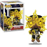 Electro #1164 Marvel Spider-Man No Way Home Funko Pop figure in box and out of box with lightning effects