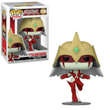 Elemental Hero Burstinatrix Funko Pop #1598 shown both inside the box and displayed out of the box