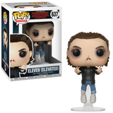 Eleven Elevated #637 Stranger Things Funko Pop in box and out of box on display stand