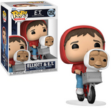 Elliot & ET #1252 Funko Pop in bike basket in box and out of box