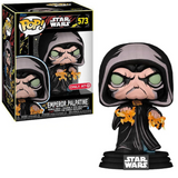 Emperor Palpatine Retro #573 Star Wars Funko Pop Target Exclusive figure in box and out of box