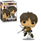 Eren Jaeger #1321 Attack on Titan Funko Pop Animation figure in box and out of box front view