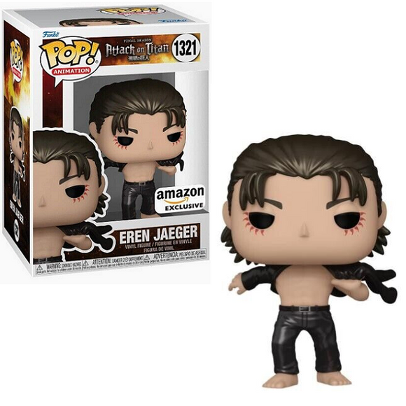 Eren Jeager #1321  - Attack on Titan Funko Pop! Animation [Metallic Amazon Exclusive]