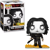 Eric Draven with Crow #1429 Funko Pop! shown in box and out of box, front view