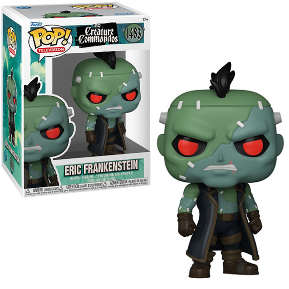 Eric Frankenstein #1483 Creature Commandos Funko Pop in box and out of box
