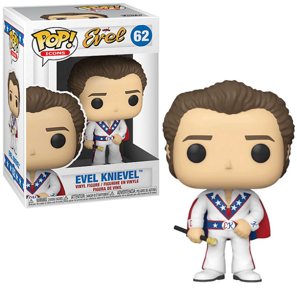 Evel Knievel #62 - Evel Funko Pop! Icons [White Suit]