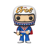 Evel Knievel wearing helmet #62 Evel Funko Pop! Icons Chase Version figure out of box
