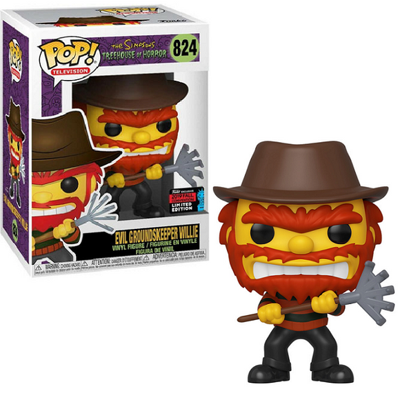 Evil Groundskeeper Willie #824 - The Simpsons Treehouse of Horror Funko Pop! TV [2019 Fall Convention Limited Edition]