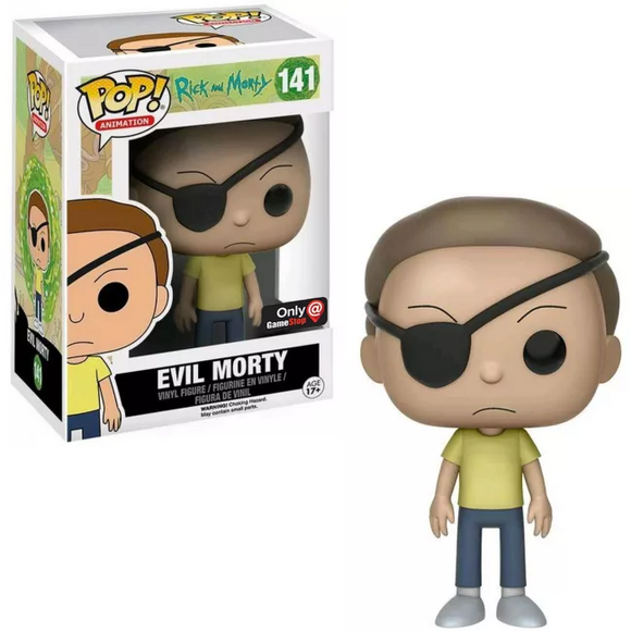 Evil Morty #141 Funko Pop in box and out of box Rick and Morty