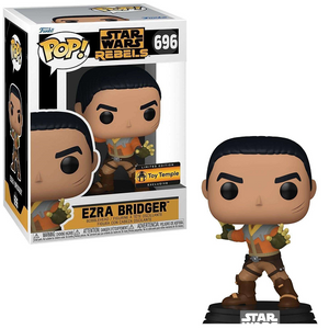 Ezra Bridger #696 Star Wars Rebels Funko Pop Toy Temple Exclusive in box and out of box