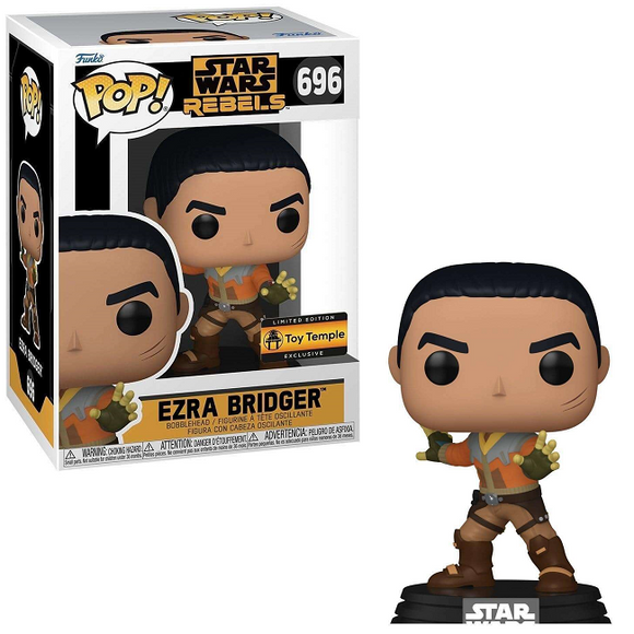 Ezra Bridger #696 Star Wars Rebels Funko Pop Toy Temple Exclusive in box and out of box