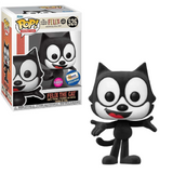 Felix the Cat Flocked Funko Pop #526 shown in box and out of box Gemini Exclusive