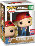 Filibuster Leslie #1151 Parks and Recreation Funko Pop in 2021 Summer Convention Exclusive packaging