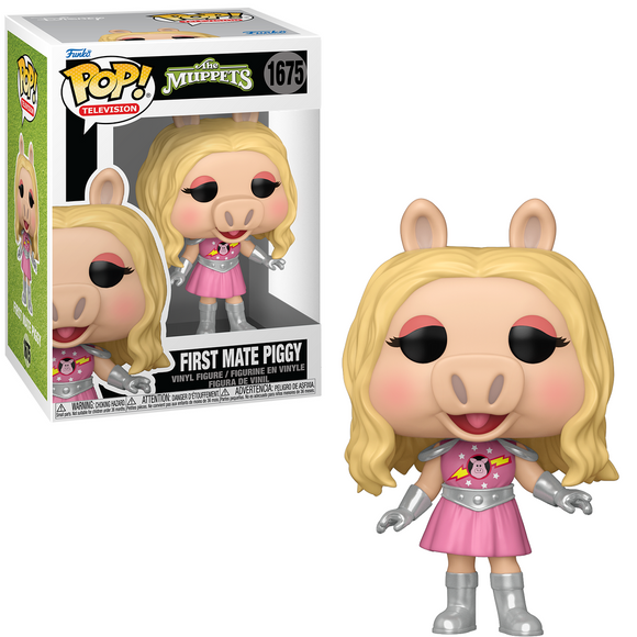 First Mate Piggy #1675 Muppets Funko Pop in box and out of box