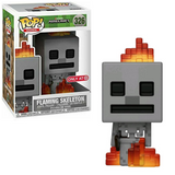 Flaming Skeleton #236 Minecraft Funko Pop in box and out of box