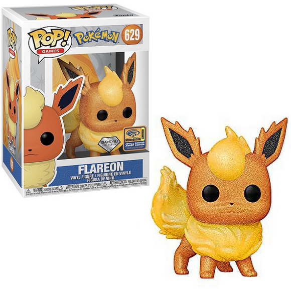 Flareon #629 – Pokemon Funko Pop! Games [Diamond 2021 Wondercon Convention Limited Edition]