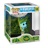 Flik on Dandelion Seed #1330 Funko Pop Deluxe displayed inside the box, front view