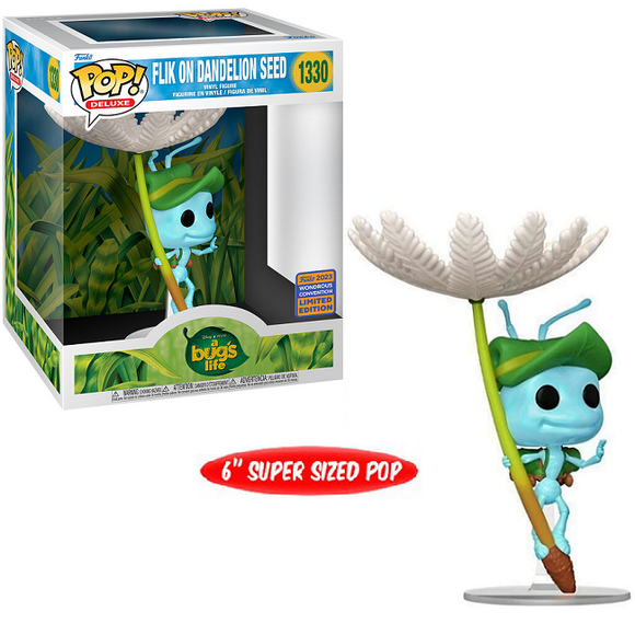 Flik on Dandelion Seed #1330 - A Bugs Life Funko Pop! Deluxe [2023 Wondrous Convention Limited Edition]