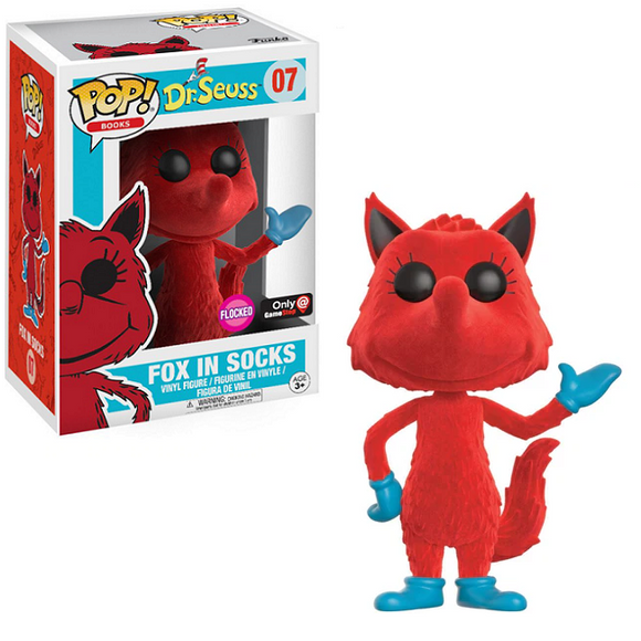 Fox in Socks #07 – Dr Seuss Funko Pop! Books [Flocked GameStop Exclusive]