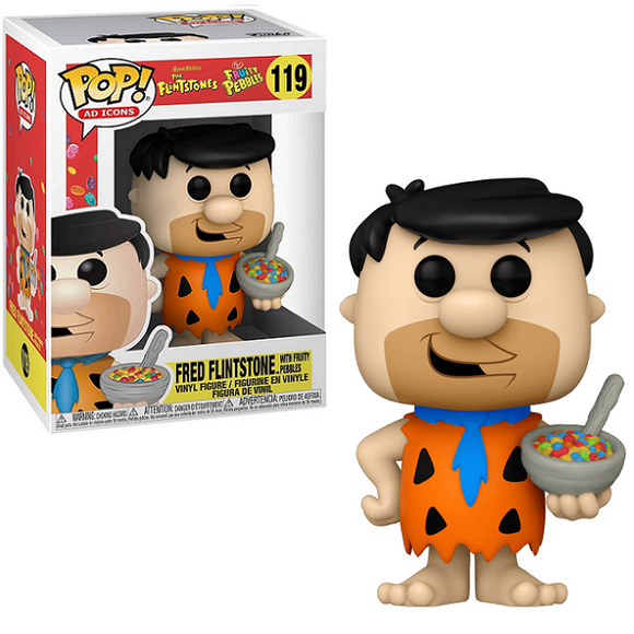 Fred Flintstone with Fruity Pebbles #119 - Post The Flintstones Funko Pop! Ad Icons