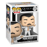 Freddie Mercury Funko Pop #375 displayed inside the original Funko Pop box