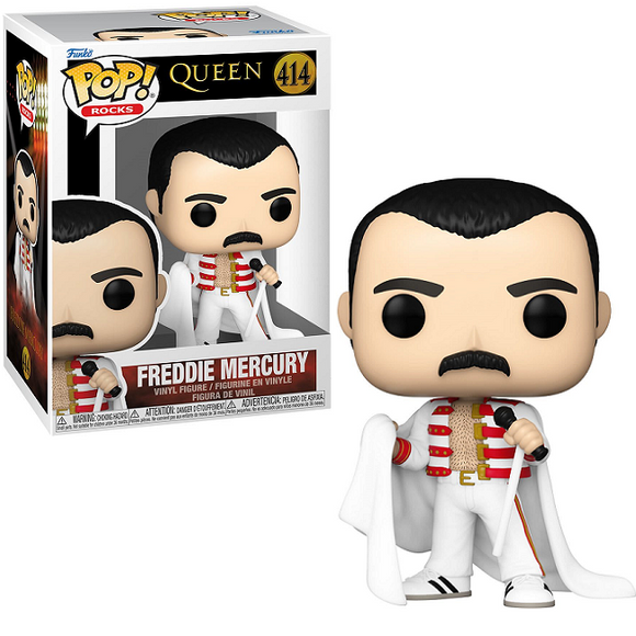 Freddie Mercury #414 - Queen Funko Pop! Rocks [With Cape]