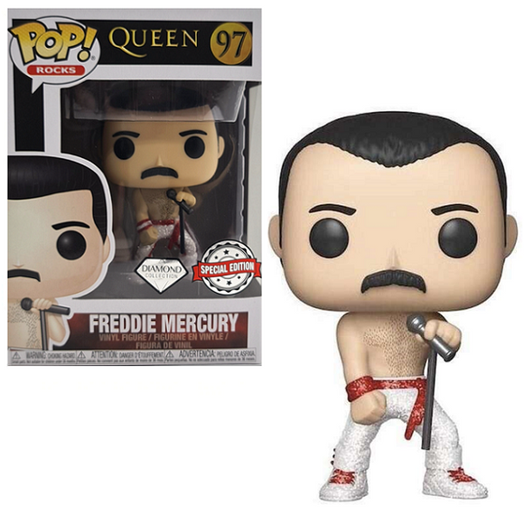 Freddie Mercury #97 - Queen Funko Pop! Rocks [Diamond Special Edition]