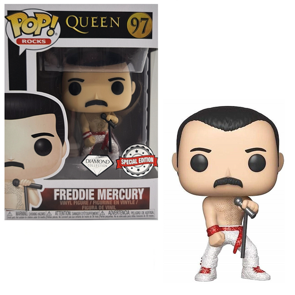 Freddie Mercury #97 - Queen Funko Pop! Rocks [Diamond Special Edition]