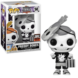 Freddy Bones #SE - Heavy Metal Halloween 2023 Funko Pop! [Black & White Lmtd 5000 Pcs]