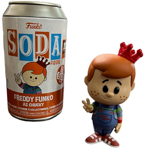 Freddy Funko As Chucky – 2023 Heavy Metal Halloween Funko Soda [Limited Edition] [Opened]