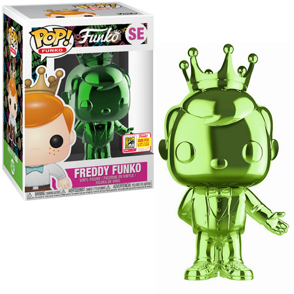 Freddy Funko #SE - Funko Pop! Funko [Green Chrome 2018 SDCC 1000 Pcs Limited Edition]