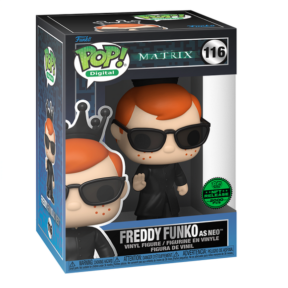 Freddy Funko as Neo #116 - Matrix Funko Pop! [Digital Release Lmtd 2000 pcs]