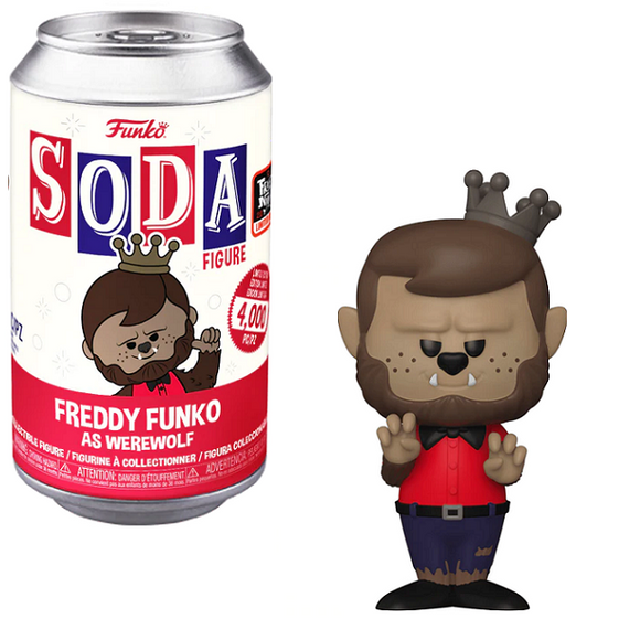 Freddy Funko as Werewolf - Funko Soda! [2022 Fright Night LE 4000] [Sealed Can]