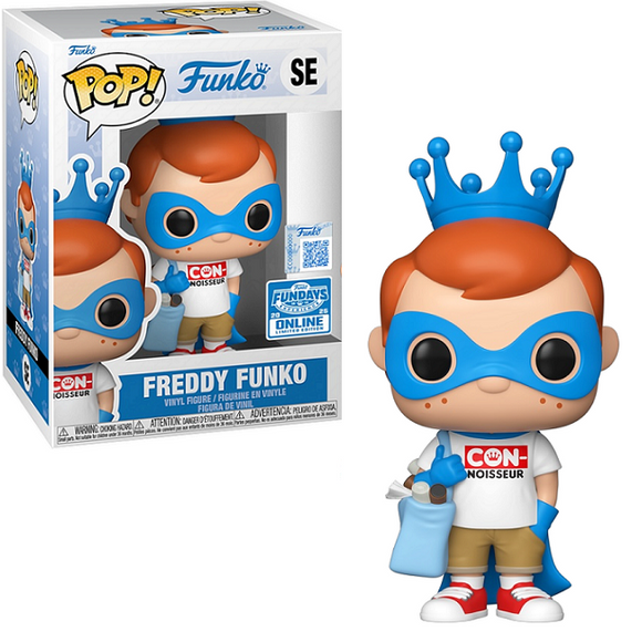 Freddy Funko at the Con #SE Funko Pop — in box and out of box display