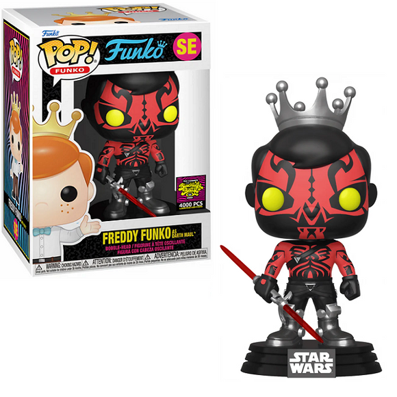 Freddy Funko as Darth Maul #SE - Funko Pop! Funko [Funday Blacklight Battle Exclusive LE 4000 PCS]
