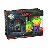 Joker #480 DCeased Blacklight GameStop Exclusive Funko Pop and Tee bundle in box