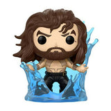 Aquaman (Summoning Wave) #210 Funko Pop figure posed with wave effect out of box
