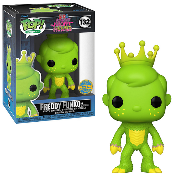 Freddy Funko As Sleestak #132 - Sid & Marty Krofft Funko Pop! [Digital Release LE 2700 Pcs]