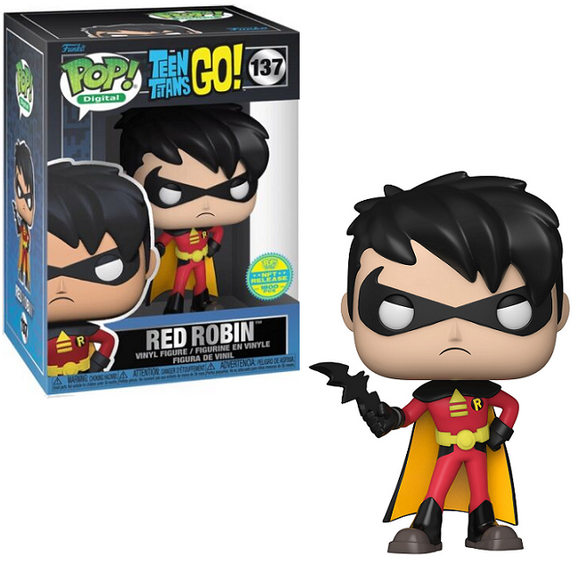 Red Robin #137 - Teen Titans Go! Funko Pop! [Digital Release LE 1800 Pcs]