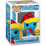 Smurfette #1516 Smurfs Funko Pop! red outfit chase in display box