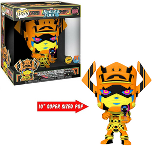 Galactus The Lifebringer With The Fallen One #809 - Fantastic Four Funko Pop! [10-Inch Black Light Chase Px Exclusive]