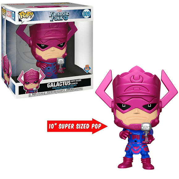 Galactus With Silver Surfer #809 - Fantastic Four Funko Pop! [10-Inch Metallic PX Exclusive]