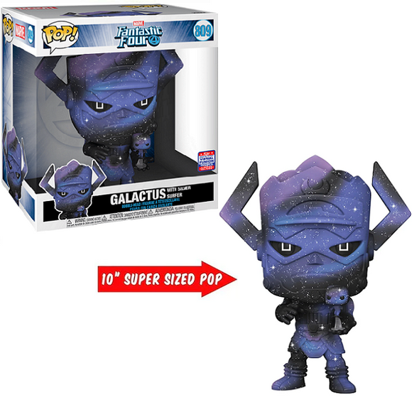 Galactus with Silver Surfer #809 - Fantastic Four Funko Pop! [10-Inch 2021 Virtual Funkon Limited Edition 1500 Pcs]