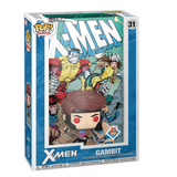 Gambit Funko Pop Comic Cover #31 displayed inside the Comic Cover display case