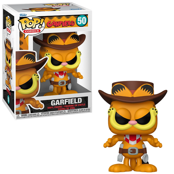 Garfield in Western Outfit #50 Garfield Funko Pop in box and out of box
