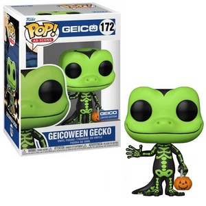 Geicoween Gecko #172 - Geico Funko Funko Pop! Ad Icons [Green Geico Limited Edition]